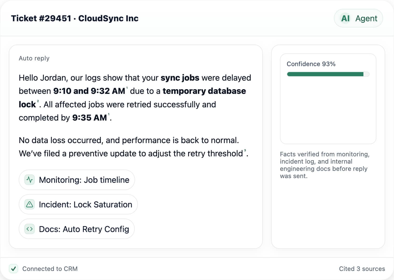 AI Agent and Copilot automation view